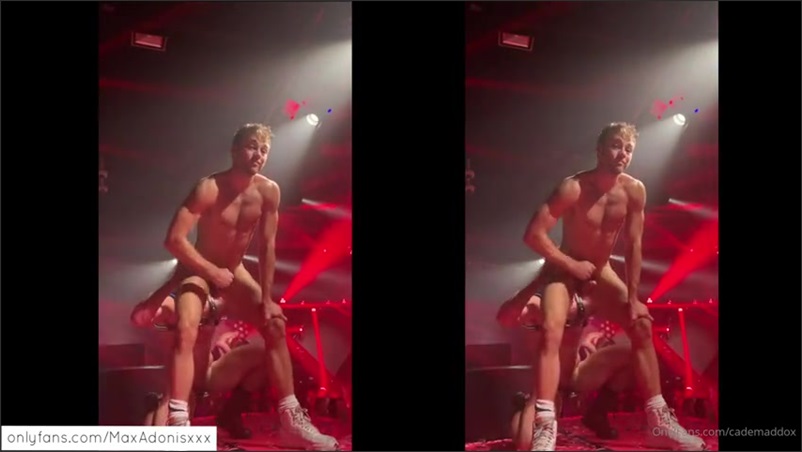 Fucking on stage in the club Cade Maddox Austin Wolf Max Adonis