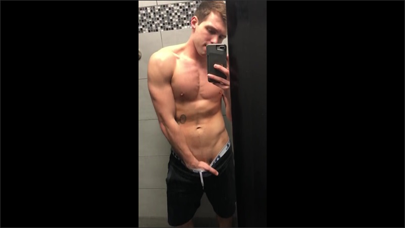 Showing off my body and cock after gym – Christian Bay