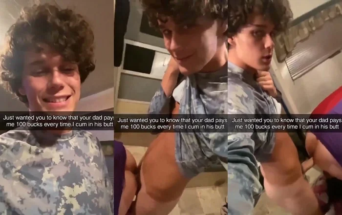 Twink records himself fucking his sugar daddy