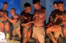 Jakub Stefano and TheRealMrExotic fool around by the fire