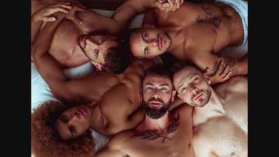 Luke Rex 5-way fuck with LuckyBxY, RamonHotxxx, JohnThomas and Freakin9Affair5