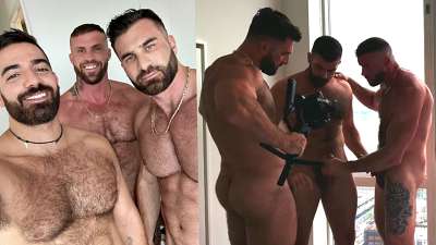 ApolloN31, HugeAjax, and TheGayGaston jerk together with toys