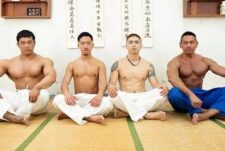 AndreChou79, Tezro_G, Ryuji Suzuki and AlasijiaMuscle group fuck – Judo Camp
