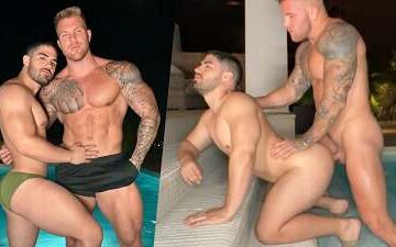 Philippe Soulier (Filou Fitt) fucks Juan Hernandez in the pool Philippe Soulier (Filou Fitt) fucks Juan Hernandez in the pool