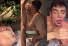 Kayleb Alexander sucks twink cock in the bath and gets a facial