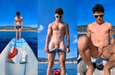 Elmastrocollection – jerking off on a kayak on the open water