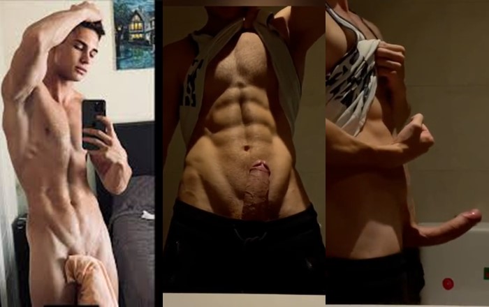 JesusxVIP flexes and jerks his rock hard cock