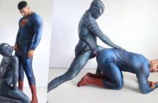 Str8 BodyBuilder Reece Hunk gets fucked up in the ass with a strap-on