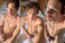 Oklayay jerks his young twink cock