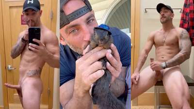 Squirrel Daddy (Mark Longo) jerks off – 2