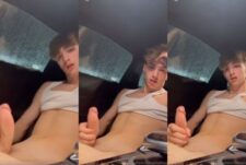 Playboyjj jerks off in the car