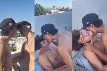 Ethan Wilson (wilsonesthetics) and friend – hot make out – part 1