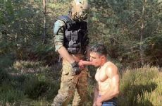 MilitaryGayXXX and Alex S fuck in a clearing