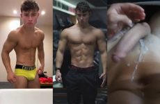 Young bodybuilder masturbation video