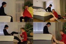 Leons_stories – Chapter X Part 2 – sucking cock and licking feet at the edge of the bed