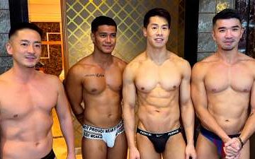 Japanese Hiroya, Taiwanese Daniel Zhang, Filipino Jepoy Drunk_Moreno and Hong Kong KianRaiX group fuck