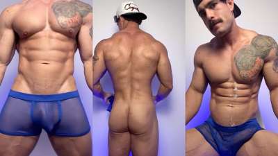 BrendonWharton plays with his cock in his underwear