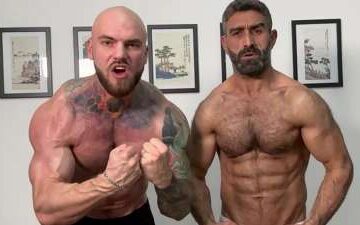 muscle worship session with hairy guy – Aslan Demir and Valdemar Santana