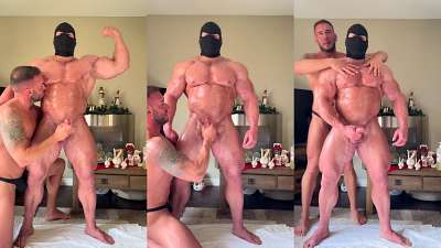 Muscle hand job – The Masked Bodybuider, Wilson Micael