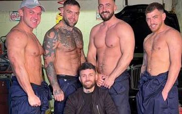 Andy Lee – group suck with Ryan Lee, TroyWhiteUK, CruzLondonXXX and BigStevesWorld