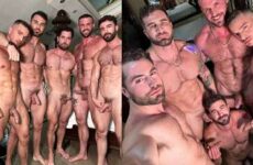 Ruggery Valdivia, Jose Poyato, HugeAjax, FitGamguy and Joe DeMatteo group fuck