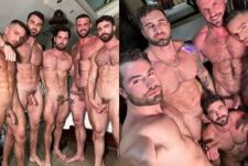 Ruggery Valdivia, Jose Poyato, HugeAjax, FitGamguy and Joe DeMatteo group fuck