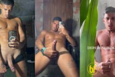 Bernardo Salles (diferenciadoo) shoots a load before a shower