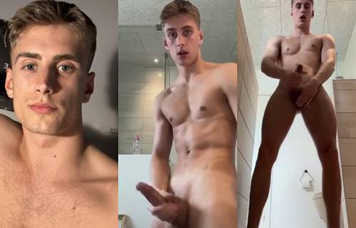 Blonde athlete jerk compilation