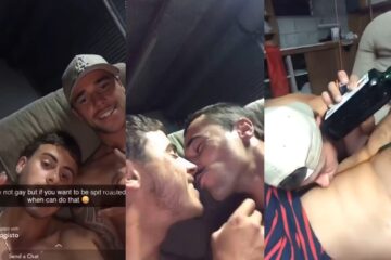 Guys get drunk and fool around