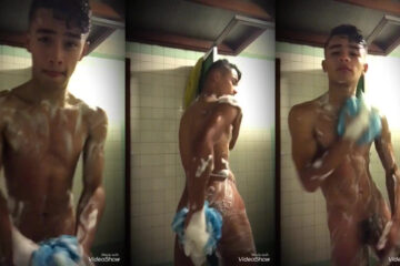 Fit twink takes a shower