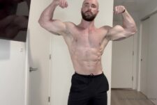 Showing off my muscles and jerking off till I cum – Danny Steele (DannySteeleXXX)