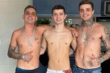 Julinho Alecio, and Erick Diaz have a threesome