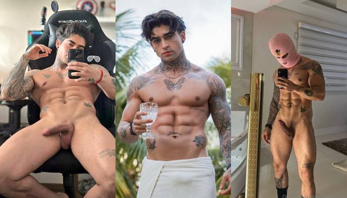 Henrique Lima plays with his cock – a compilation