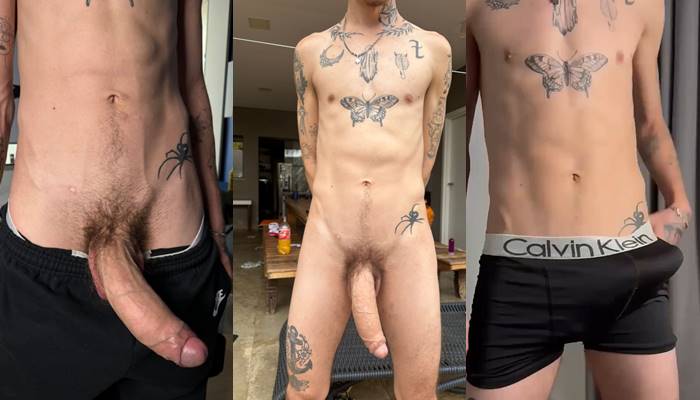 Young latin guy shows off his massive cock – a compilation