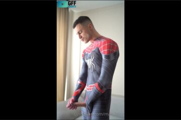 Jerking my big cock in my Spider-Man costume – Max Barz (max_barz)