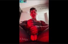 Oiling up my big cock while wearing my superhero costume – Jake Andrich (Jakipz)