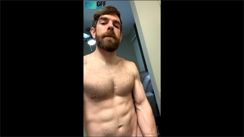 Showing off my muscular body and jerking my big dick till I cum – John (bigboyplay)