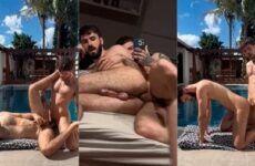 Ivan Dotcom and Felippe Masson fuck by the pool