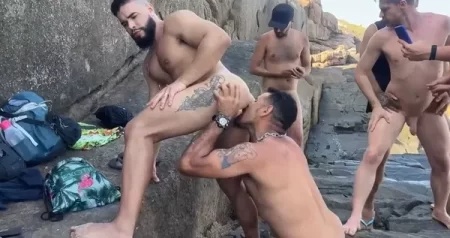 Brazilian Orgy on the nude beach with Rico Marlon – Thales Botelho Official