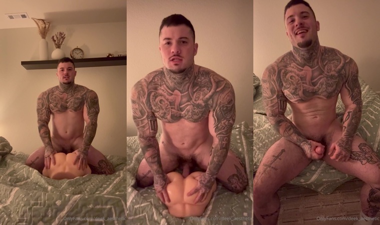 Fucking my toy deep and hard till I cum – Derek Martin (Deek Aesthetic)