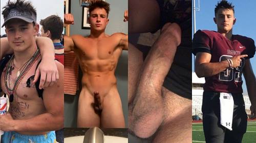 Teen football player jerk compilation