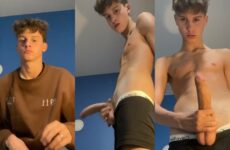 Jackk_101 jerks his big twink cock