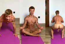 Fit twink works out naked