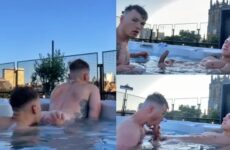 Gay0161 Couple – fucking after a hot tub blowjob