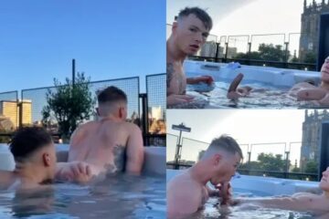 Gay0161 Couple – fucking after a hot tub blowjob