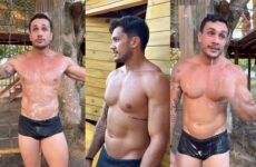 A clip of Hugo Novaes (hugonovaesf) showing off his cock