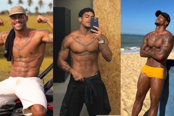 Vini Teixeira from Rancho do Maia shows off his cock in his underwear