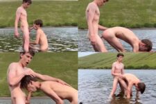 Twinks fuck in the stream