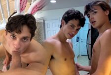 CJ Clark (cjclarkofficial) sucks Valentino Aston on the stairs