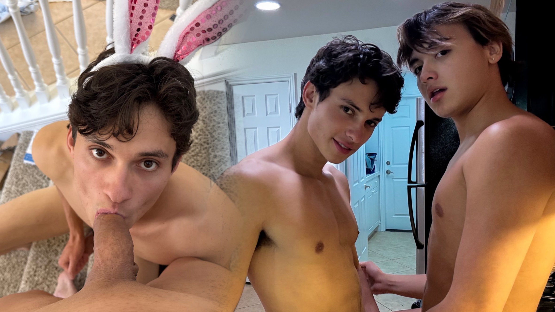 CJ Clark (cjclarkofficial) sucks Valentino Aston on the stairs